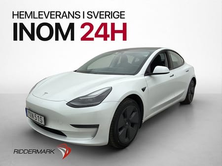Tesla Model 3 Long Range AWD Pano Dragkrok AP Svensksåld
