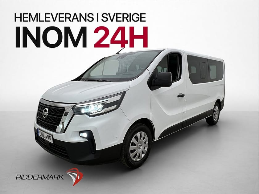 Bild 3 av Nissan Primastar Crew Lång Värm Drag Kamera 9-Sits CARPLAY Moms