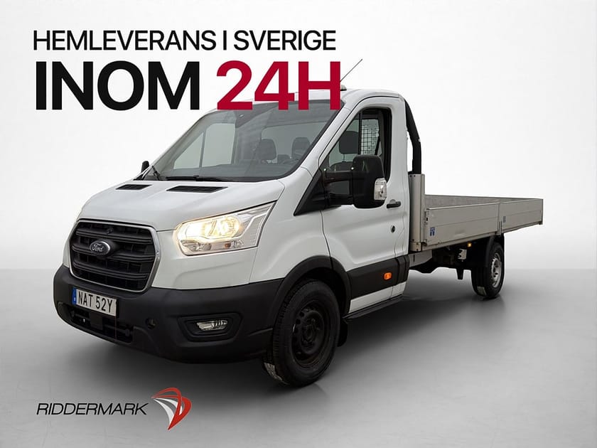 Bild 3 av Ford Transit 350 Chassi Cab FLAKBIL LÅNGFLAK Värmare Drag CARPLAY Moms