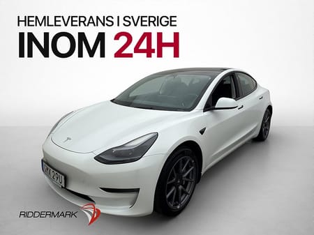 Tesla Model 3 Long Range Svensksåld Panorama Värmepump