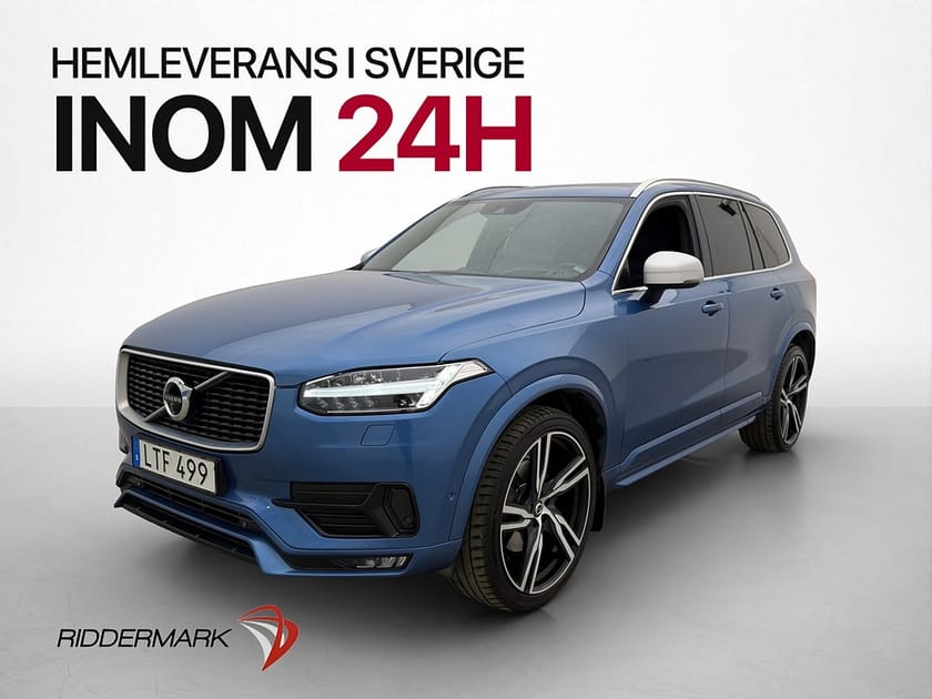 Bild 3 av Volvo XC90 D5 AWD 235hk R-Design 7 sits B&W Pano 360° HUD