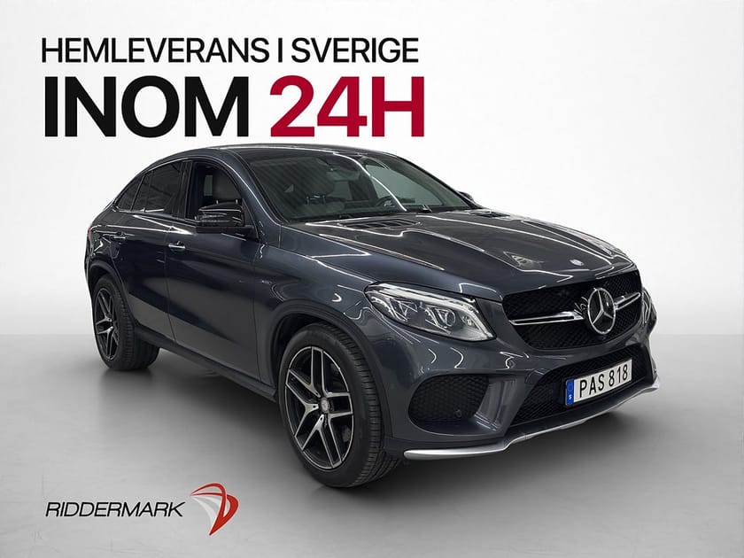 Bild 1 av Mercedes-Benz GLE 450 AMG 4MATIC Coupé 4M 360° Luftfjäd H/K Skinn