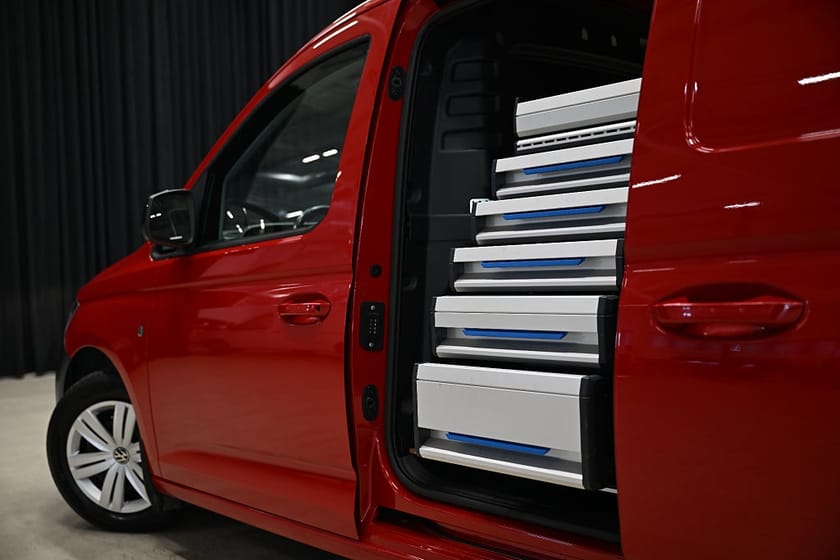 Bild 5 av Volkswagen Caddy Cargo Maxi DSG 122HK Dubbeldörr|Inredd|Backkamera|Lågmil|Leasbar
