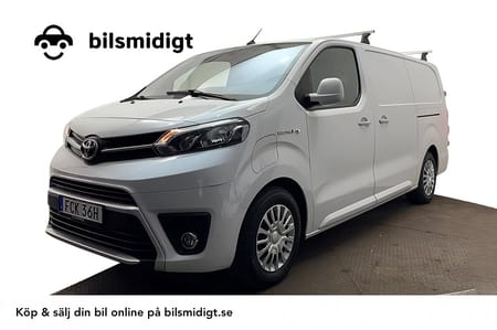 Toyota Proace Electric 75 kWh L3 Drag 2xSidodörr 3sits Kamera 136hk