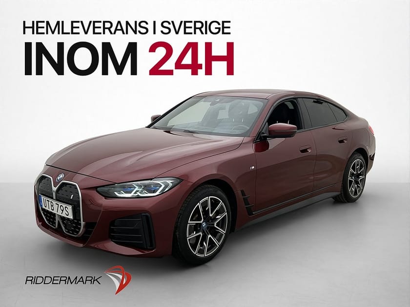 Bild 4 av BMW i4 eDrive40 Gran Coupé eDrive40e M Sport Innovation H/K HuD 360° Moms Drag