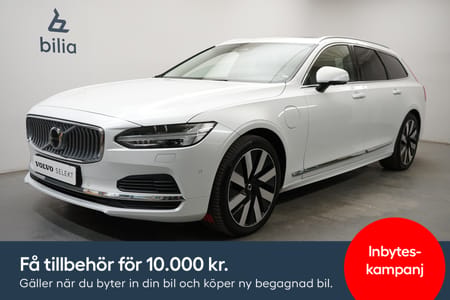 Volvo V90 Recharge T6 Plus Bright Edition, Taklucka, Navigation, HarmanKardon PremiumSound, Dragkrok