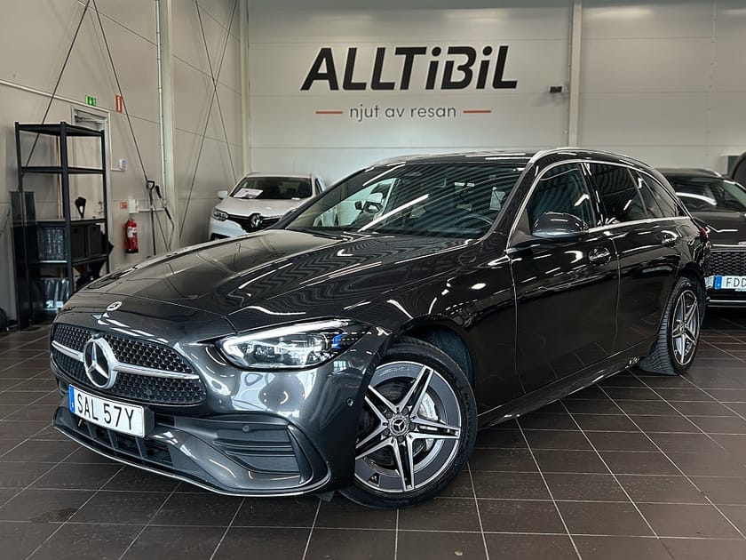 Bild 1 av Mercedes-Benz C 300 T e 9G-Tronic AMG Line Drag/360/Navi/Burmester/Värm