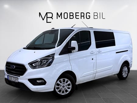 Ford Transit Custom 340 Crew Van 2.0 170hk Helg på Moberg!  L2 B-Kamera Drag Navi