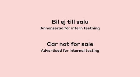 Lynk & Co 01 PHEV Internt testfordon, ej till salu!