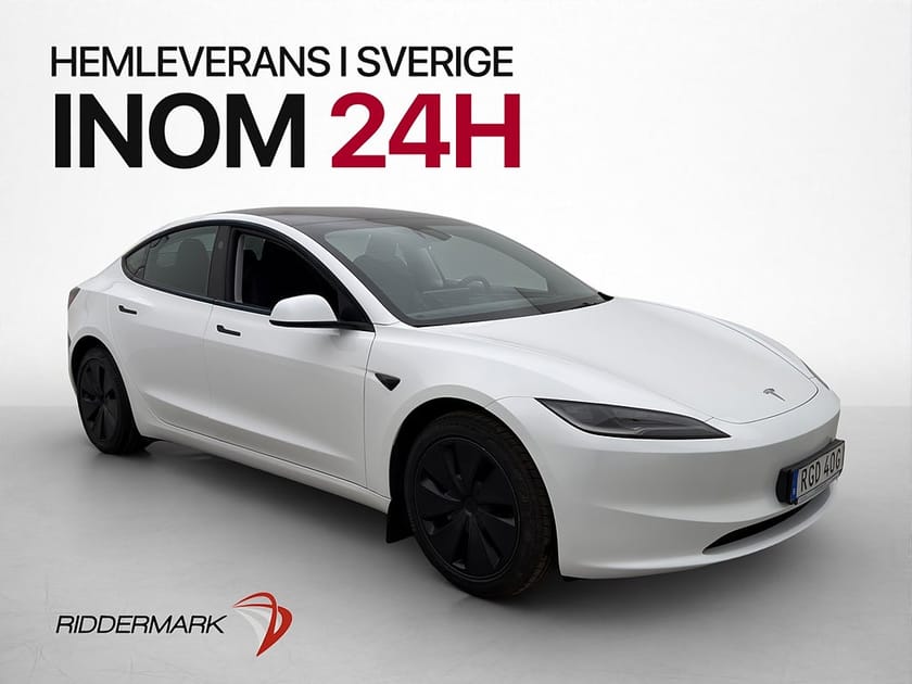 Bild 1 av Tesla Model 3 Long Range AWD Autopilot Dragkrok Svensksåld