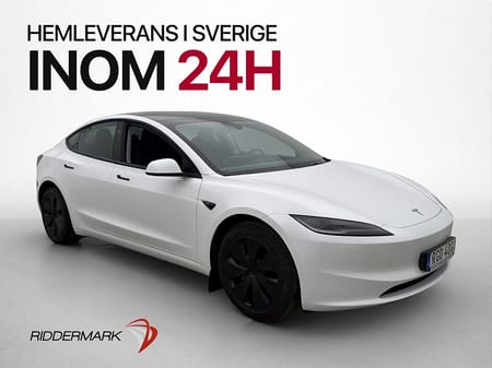 Tesla Model 3 Long Range AWD Autopilot Dragkrok Svensksåld