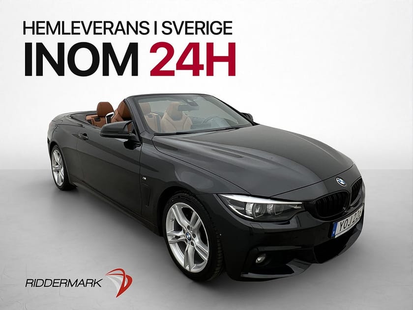 Bild 1 av BMW 430d Cabriolet 430 Convertible 258hk M-Sport HuD H/K Navi Kamera
