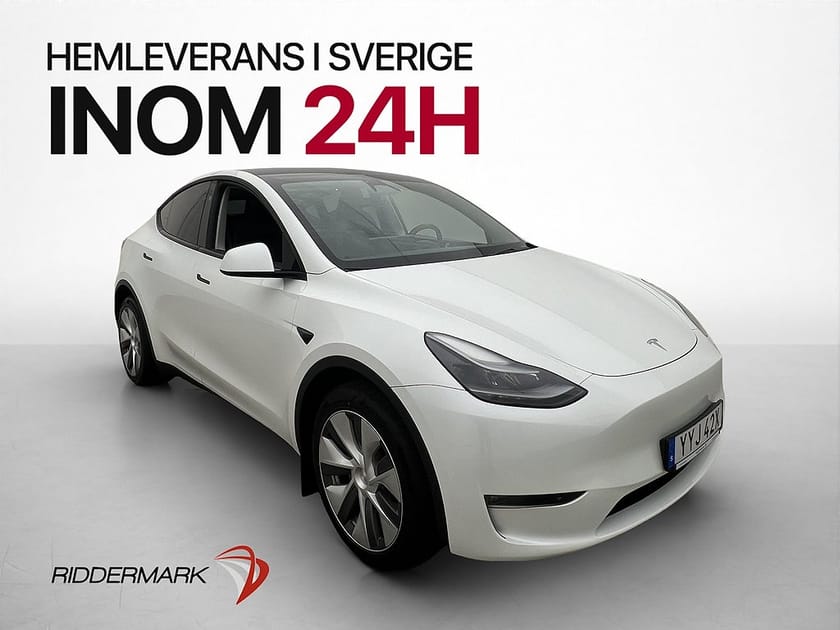 Bild 1 av Tesla Model Y Long Range AWD Pano Autopilot Drag Värmepump