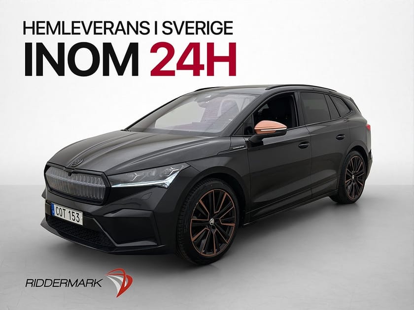Bild 4 av Škoda Enyaq iV 80x Skoda Founders Edition Crystal Värmare 360° Pano