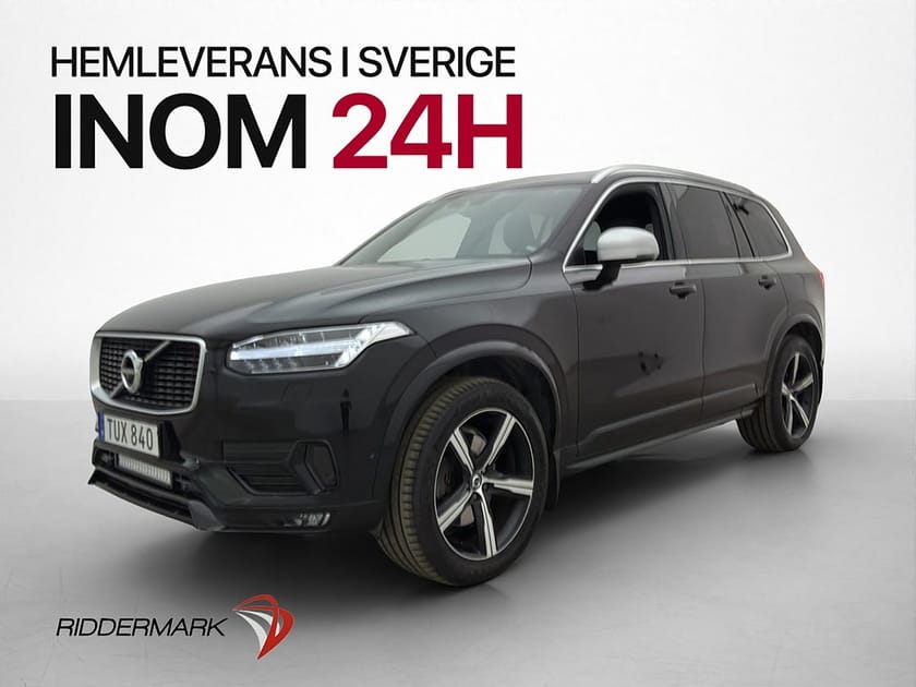 Bild 1 av Volvo XC90 D5 AWD R-Design B&W Pano Värmare 360° HUD 7-sits
