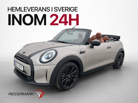 MINI Cooper Convertible Cabriolet 136hk Cockpit Skinn Sensorer CarPlay