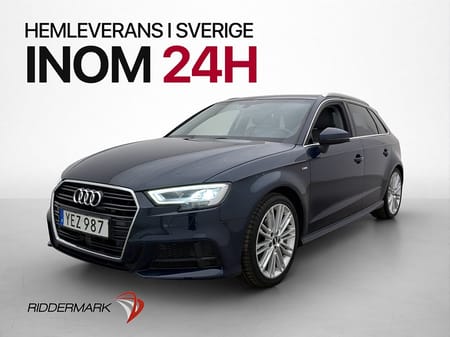 Audi A3 Sportback 1.4 TFSI 150hk S Line Värmare B&O Halvskinn Cockpit