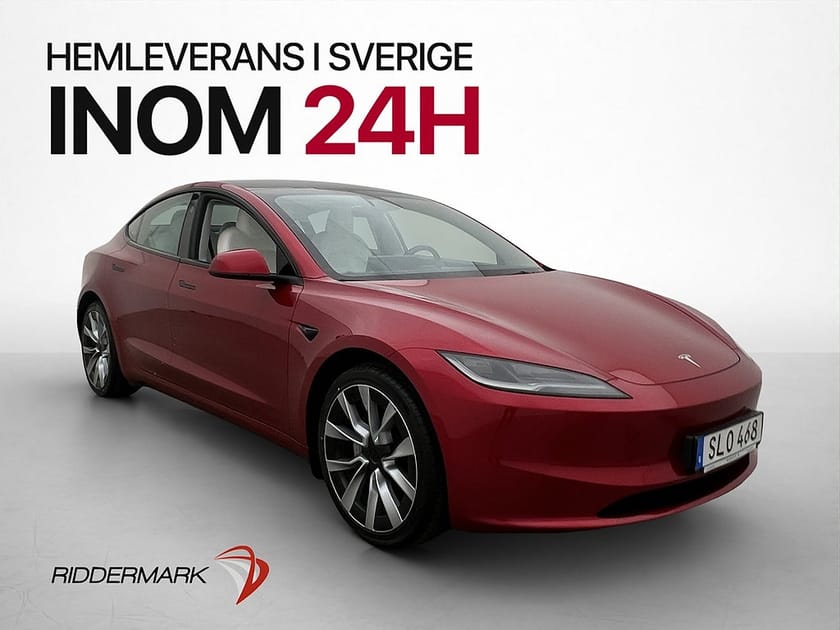 Bild 1 av Tesla Model 3 Long Range AWD Autopilot Pano Kamera Läder