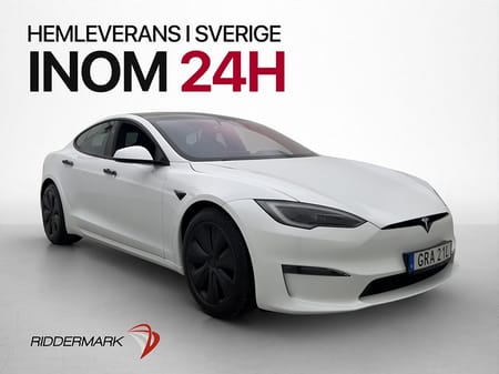 Tesla Model S AWD Yoke-ratt Svensksåld Kamera MOMS