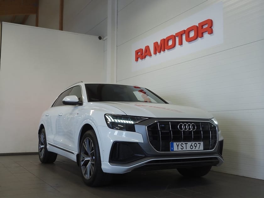 Bild 1 av Audi Q8 50 TDI quattro 286hk Q S-Line |B&O|Drag|360°|D-värm|Matrix|