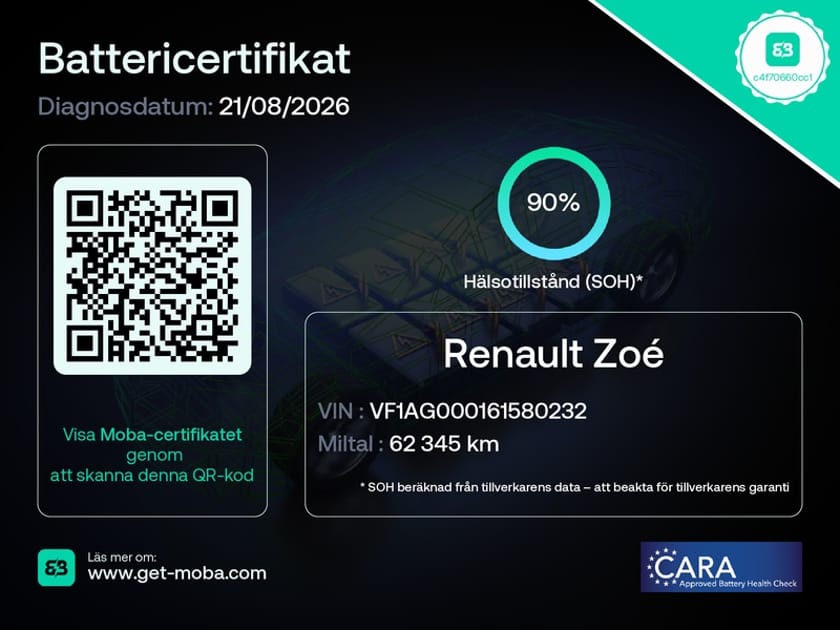 Bild 2 av Renault ZOE R110 110Hk Backkamera/Nav