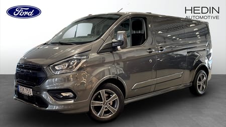 Ford Transit Custom 290 2.0 EcoBlue 185hk | Dubbla sidodörrar| Drag |