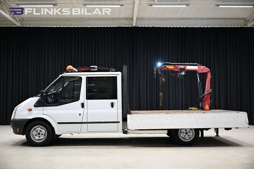 Bild 3 av Ford Transit T350 Chassis Dubbelhytt 2.2 TDCi 125HK AWD Flak|Kranbil|Maxilift|Lyfter-1760kg