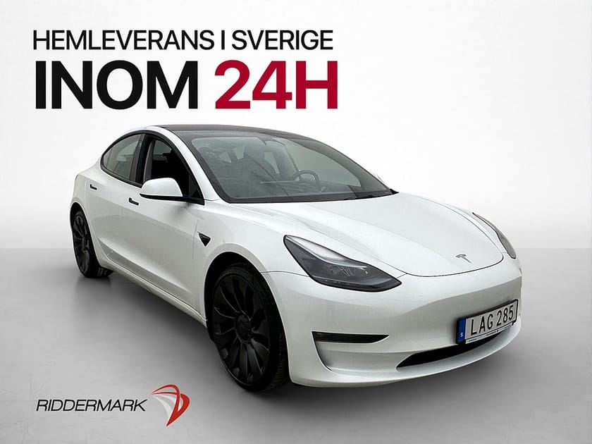 Bild 1 av Tesla Model 3 Performance 513hk MOMS Pano Kamera Autopilot
