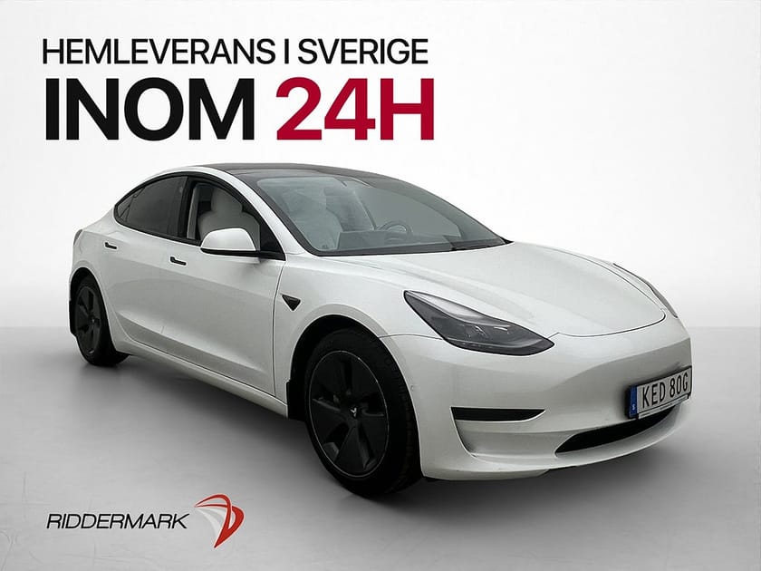 Bild 4 av Tesla Model 3 Long Range AWD 440hk Ljus interiör Dragkrok