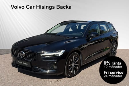 Volvo V60 T6 Plus Dark Nordic Edition | 0% Ränta* | Drag | Läder | H&K