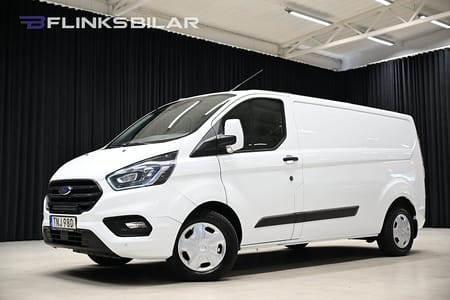 Ford Transit Custom 300 130HK L2 Automat|Inredd|Drag|Värmare|NyKamrem