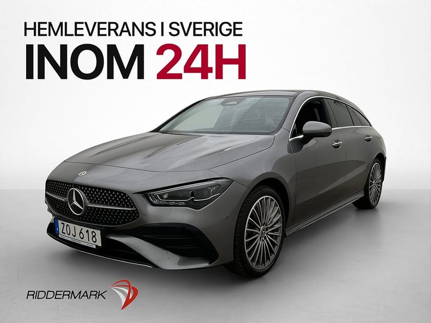 Bild 1 av Mercedes-Benz CLA 250 e Shooting Brake SB Pano Burmester Drag Värmare 360°