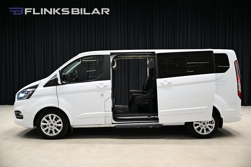 Bild 3 av Ford Tourneo Custom 320 130HK L2 Automat|9-Sits|LED|NyKamrem|Leasbar