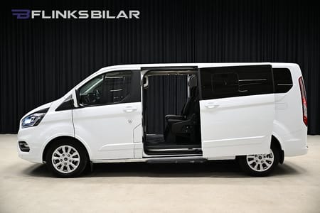 Ford Tourneo Custom 320 130HK L2 Automat|9-Sits|LED|Värmare|NyKamrem|Leasbar