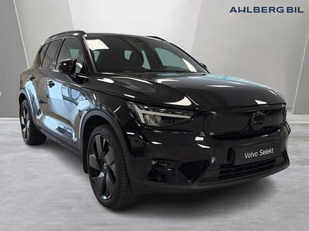 Volvo EX40 Twin Motor Performance M Ultra Black Edt 🟤Dragkrok halvautomatisk, Parkeringskamera 360, Panoramatak, Google Maps, Apple Carplay