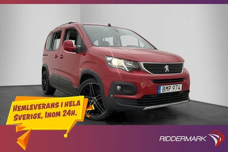 Peugeot Rifter 1.2 e-THP M/K-Värmare PDC Dragkrok CARPLAY