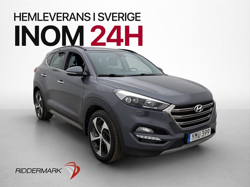 Bild 1 av Hyundai Tucson 1.6 T-GDI AWD Pano Kamera Skinn Rattvärme