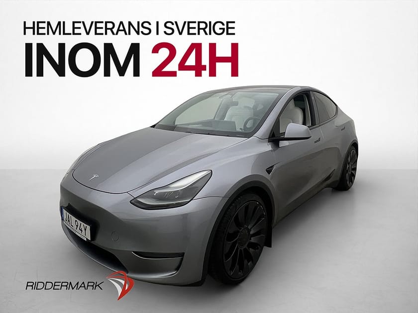 Bild 4 av Tesla Model Y Performance AWD Ljus Interiör Pano Drag Kamera