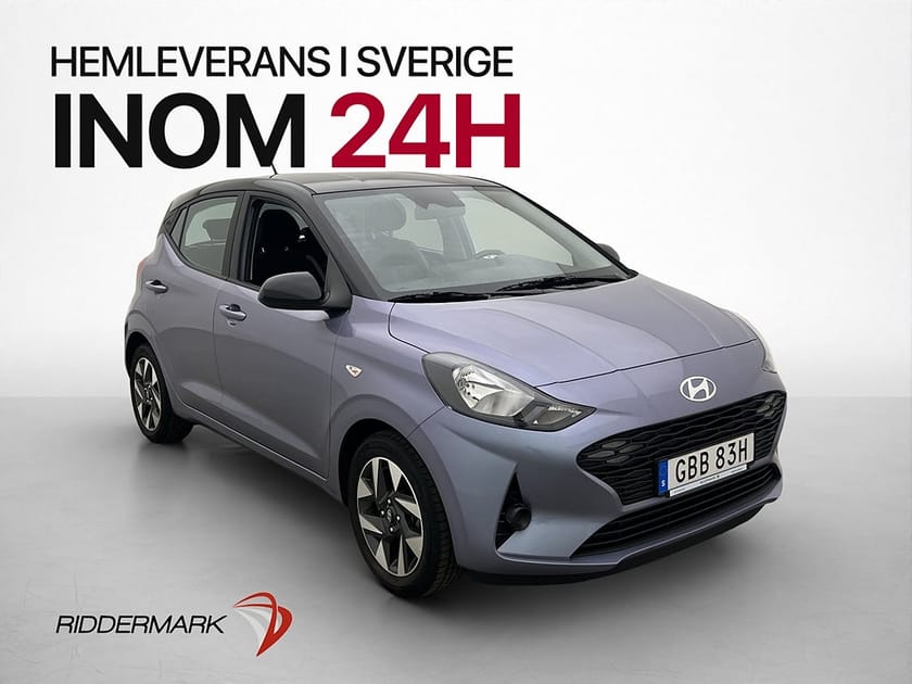 Bild 1 av Hyundai i10 1.0 67hk Essential Rattvärme CarPlay 0,44l/mil