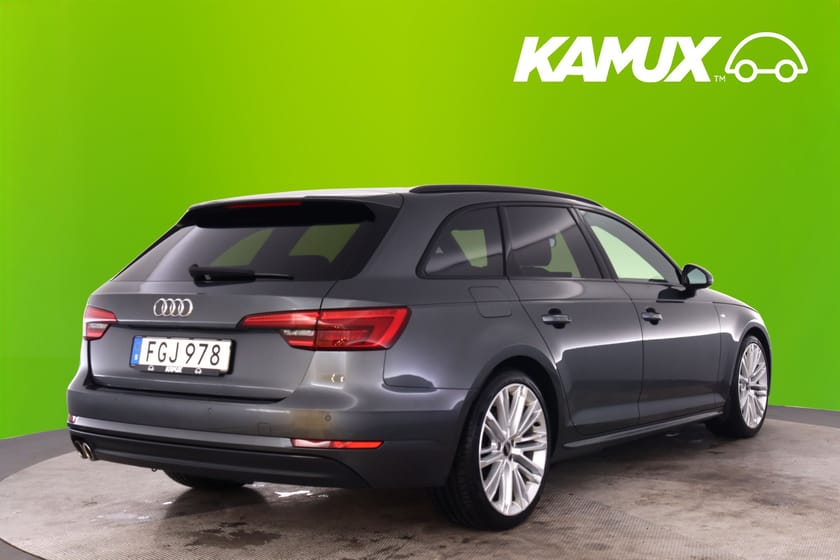Bild 4 av Audi A4 Avant 2.0 TDI 190hk S-Line 19" Skinn Drag Svart Optik