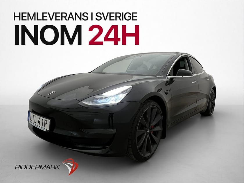 Bild 4 av Tesla Model 3 Performance 513hk AWD Pano AP Kamera Skinn