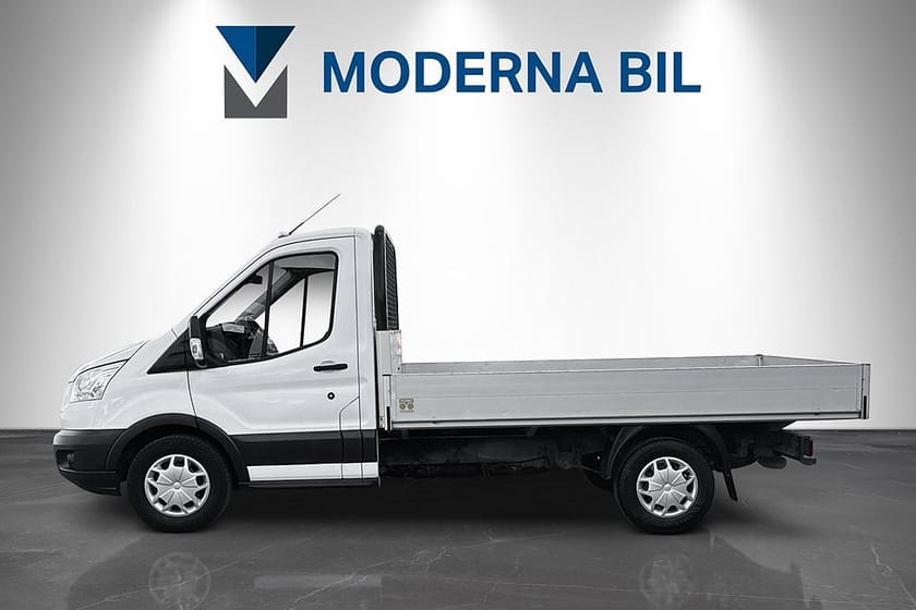 Bild 2 av Ford Transit 350 Chassi Cab 2.0 TDCi 170hk Flak Moms 3-sits Dragkrok