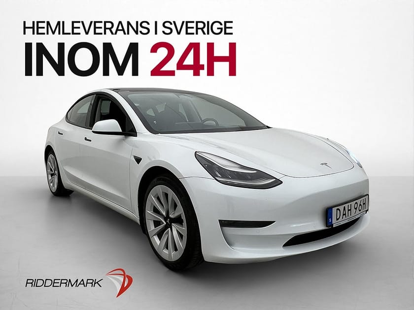 Bild 1 av Tesla Model 3 Long Range AWD Svensksåld Panorama Drag