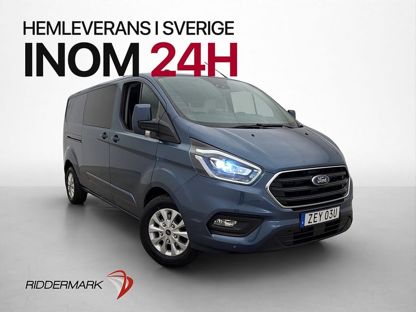 Bild 1 av Ford Transit Custom 340 Crew Van transit-custom CrewVan L2 Värm Drag Kamera 6-Sits Moms