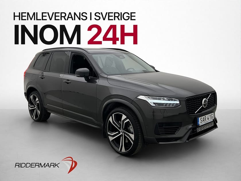 Bild 1 av Volvo XC90 7 Säten T8 AWD Ultra Dark 7-Sits Pano B&W HuD P-Värm 360°