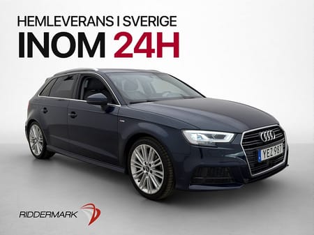 Audi A3 Sportback 1.4 TFSI 150hk S Line Värmare B&O Halvskinn Cockpit