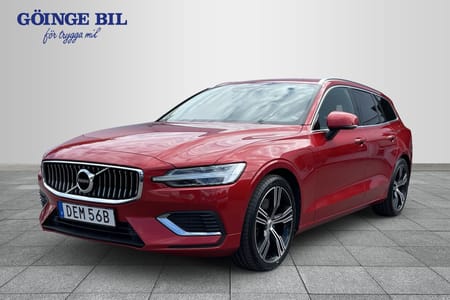 Volvo V60 Recharge T6 Ins Expr Drag/ 19"/ Skinn/ H/K/ Värmare/ Navi/ Kamera/ Tonade rutor
