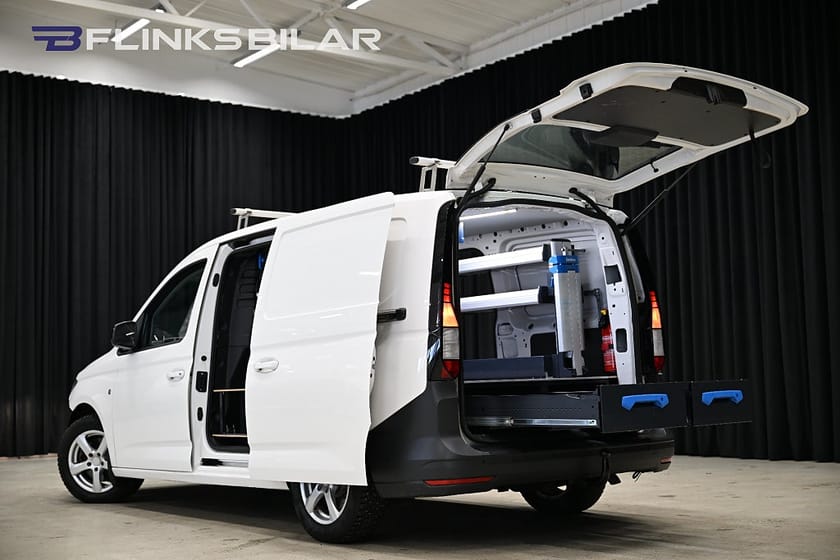 Bild 5 av Volkswagen Caddy Cargo Maxi DSG 122HK Servicebil|Dubbeldörr|Dubbelgolv|Sortimo|Moms