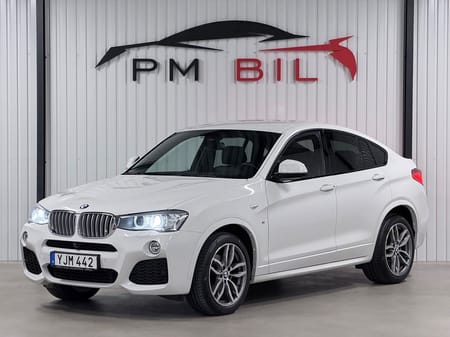 BMW X4 xDrive35d M-Sport Drag Värmare HUD Skinn H&K 360 Navi