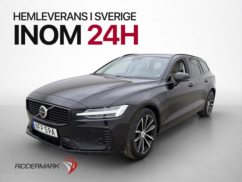 Bild 1 av Volvo V60 Recharge T6 AWD 350hk Plus Dark Värm Drag Kamera